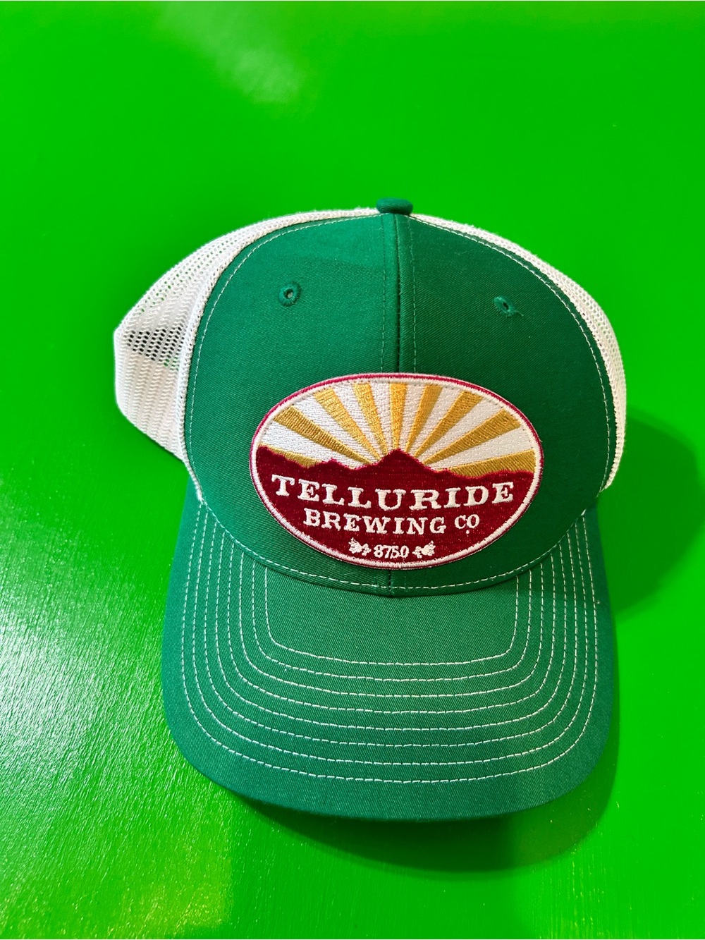 Telluride Brewing Co Green Trucker Hat